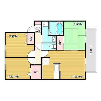 間取図 リヴラン阿成