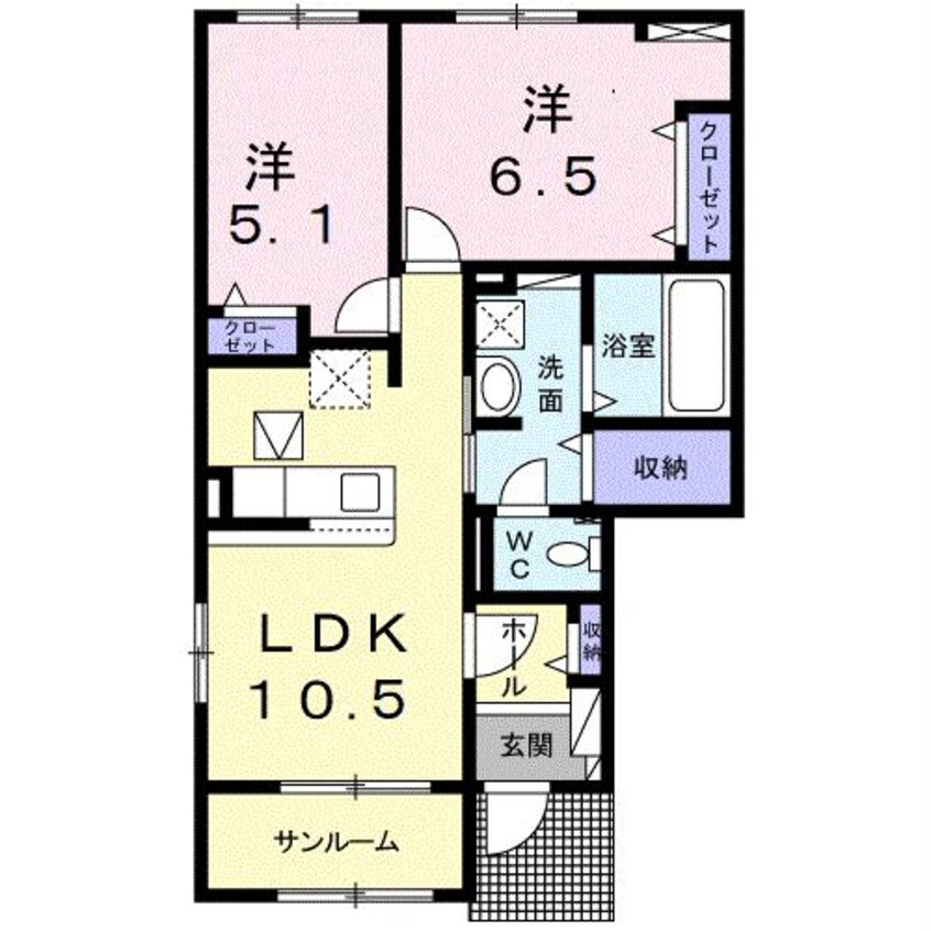 間取図 パルグランデⅡ