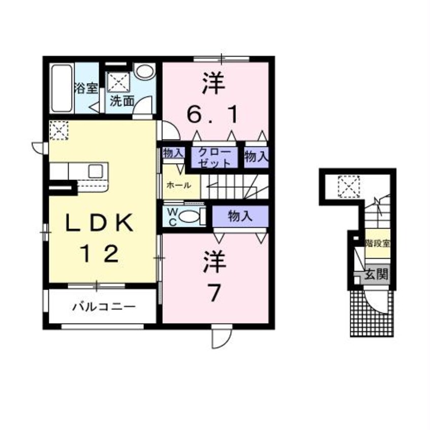 間取図 カルム　シャーンス