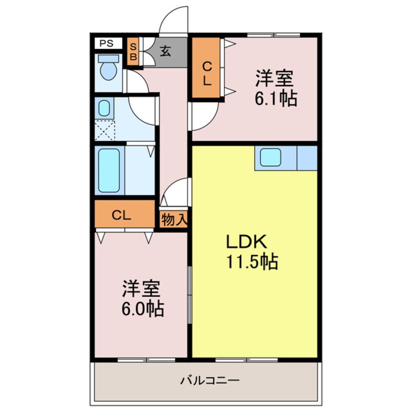 間取図 コンフォール清水