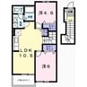 ミーツハオスUOE 2LDKの間取り