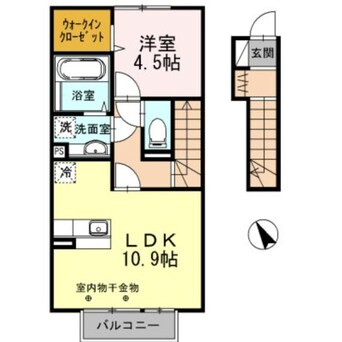 間取図 コンフォール蓼野