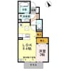 コンフォール蓼野 1LDKの間取り