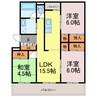 西新在家マンション 3LDKの間取り