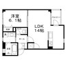 OA　FLAT車崎 1LDKの間取り