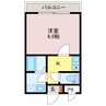 APEX姫路 1Kの間取り