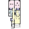 アルモニー　メゾンⅡ 2LDKの間取り