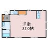 糸引平屋 1Rの間取り