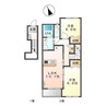West　House Ⅲ 2LDKの間取り