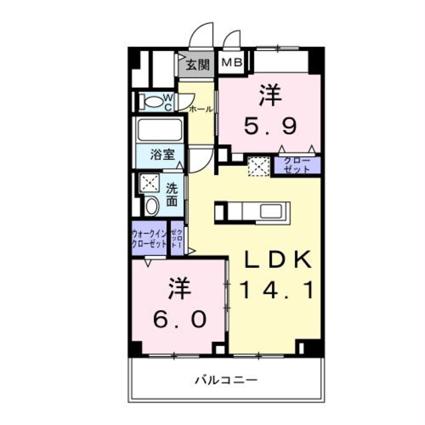 間取図 ザ　ベース東姫路