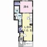 ヴィオラK・Ⅲ 1LDKの間取り