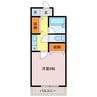 T-BLD神屋町 1Kの間取り