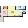 URBAN SEA 1LDKの間取り