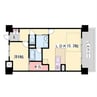 プレサンスネオ姫路 1LDKの間取り