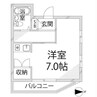 ラフィーネ北八代 1Rの間取り