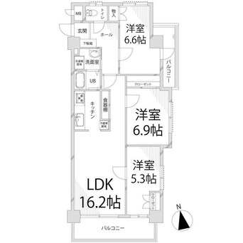 間取図 キャッスルコート男山