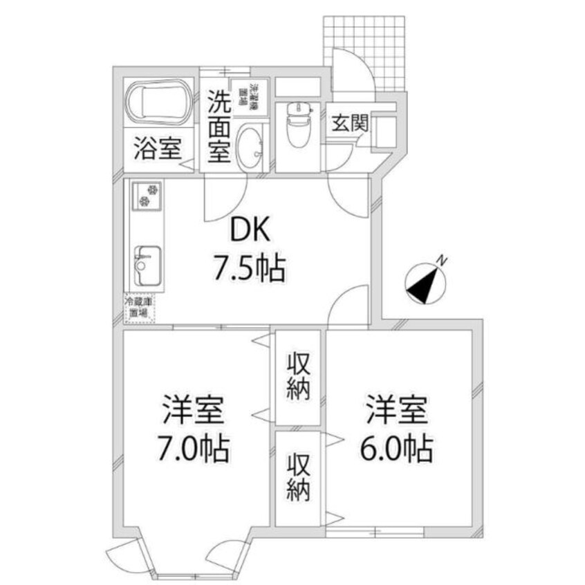 間取図 ラフィネ・ロジュマン