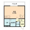 リバーテック 1Rの間取り