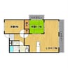 ルークレジデンス姫路Ⅱ 2LDKの間取り