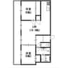 スクエアメゾン姫路城前 2LDKの間取り