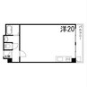 クリスタル小姓町 1Rの間取り