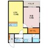 MIZUKI 1LDKの間取り