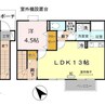 メゾン西中島 1LDKの間取り
