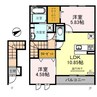 メゾンクローバー 2LDKの間取り