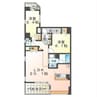 エンブレイス姫路駅前 2LDKの間取り