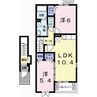 ホワイトローズ 2LDKの間取り
