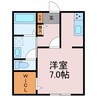 神和町壱番館 1Kの間取り