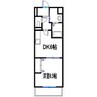 ノースエスぺランサ 1DKの間取り