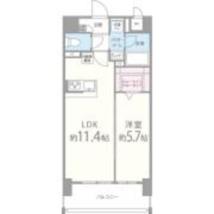 間取図 シェーネル・ブラウエン加古川