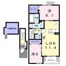 Kibou S 2LDKの間取り