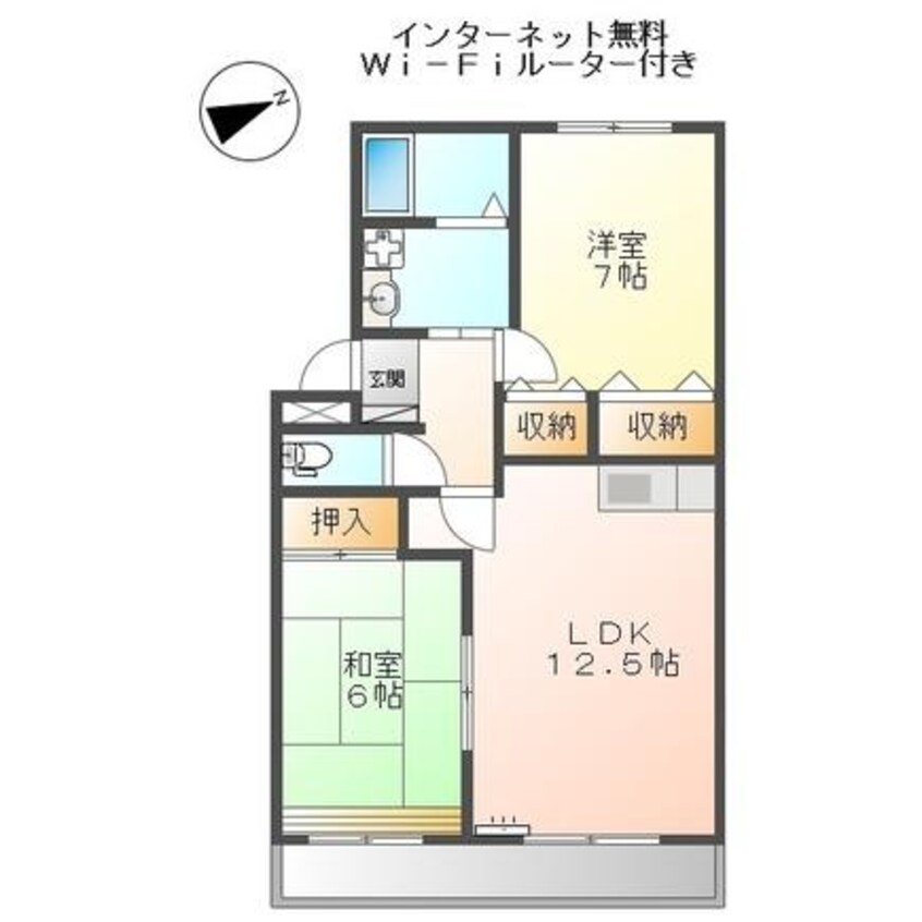 間取図 レジデンスコート東山