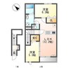 カルチェ 2LDKの間取り