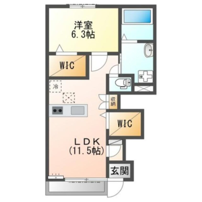 間取図 カルチェ