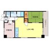 ピアイースト姫路白浜 2LDKの間取り
