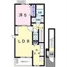ボニート 1LDKの間取り
