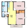 プランヴェール 2LDKの間取り