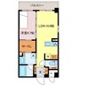 アビオス姫路駅東 1LDKの間取り