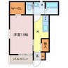 Monochrome 1Kの間取り