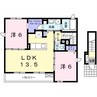 メゾネクレール 2LDKの間取り