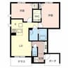 イーストヴィルＡ 2LDKの間取り