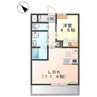 ウィンサムパインⅡ 1LDKの間取り