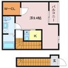 バーン・タイ 1Kの間取り