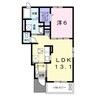 アヴァンセ 1LDKの間取り