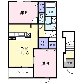 間取図 グランディアス　トシ
