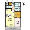 メゾンドールＭ 1LDKの間取り