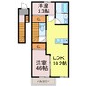 メゾン・ド・ＦⅥ 2LDKの間取り